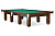 Бильярдный стол для русской пирамиды "Hardy" (12 футов, сланец 25мм) коричневый, борт ясень