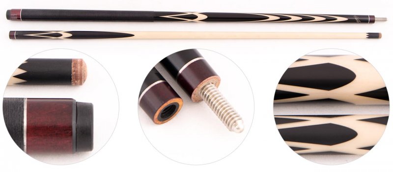 Кий для русского бильярда 2-pc "Cuetec Rus Pro 2008 RP8-6" (черный) Кий для русского бильярда 2-pc "Cuetec Rus Pro 2008 RP8-6" (черный)