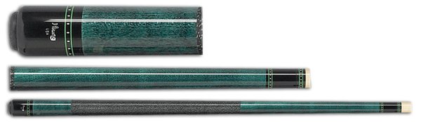 Кий для пула 2-pc "Viking" (темно-зеленый / клен "птичий глаз", винил) Кий для пула 2-pc "Viking" (темно-зеленый / клен "птичий глаз", винил)