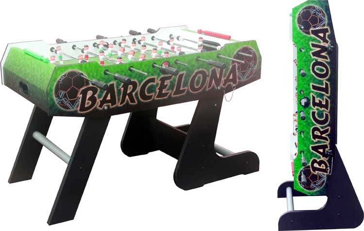 Настольный футбол (кикер) «Barcelona» (138x72x86 см, цветной) складной) Настольный футбол (кикер) «Barcelona» (138x72x86 см, цветной) складной)