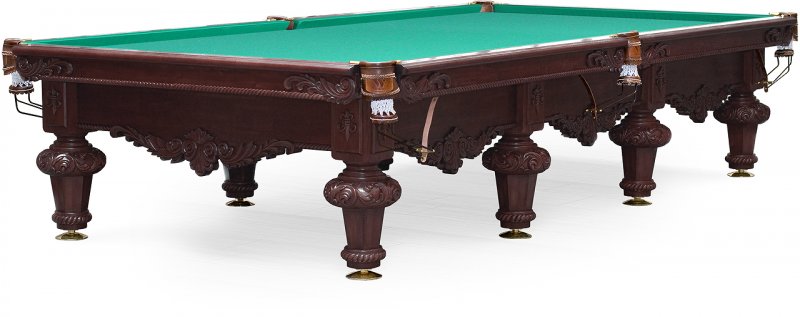 Бильярдный стол для русского бильярда "Rococo" 12 ф (махагон) Бильярдный стол для русского бильярда "Rococo" 12 ф (махагон)