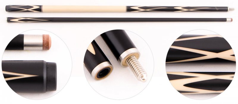 Кий для русского бильярда 2-pc "Cuetec Spike CSP-2" (черный) Кий для русского бильярда 2-pc "Cuetec Spike CSP-2" (черный)