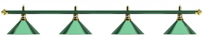 Лампа на четыре плафона «Allgreen» D35 (зелёная штанга, зелёный плафон D35см) Лампа на четыре плафона «Allgreen» D35 (зелёная штанга, зелёный плафон D35см)