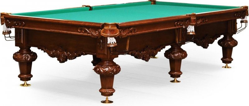 Бильярдный стол для русского бильярда «Rococo» 10 ф (орех пекан) Бильярдный стол для русского бильярда «Rococo» 10 ф (орех пекан)