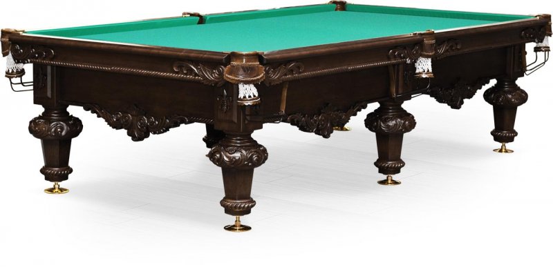 Бильярдный стол для русского бильярда "Rococo" 10 ф (черный орех) Бильярдный стол для русского бильярда "Rococo" 10 ф (черный орех)