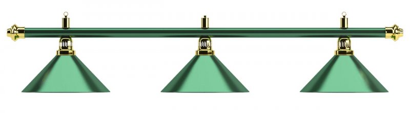 Лампа на три плафона «Allgreen» D35 (зелёная штанга, зелёный плафон D35см) Лампа на три плафона «Allgreen» D35 (зелёная штанга, зелёный плафон D35см)