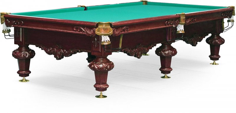 Бильярдный стол для русского бильярда "Rococo" 10 ф (махагон) Бильярдный стол для русского бильярда "Rococo" 10 ф (махагон)