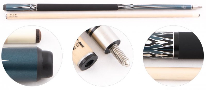 Кий для пула 2-pc «Cuetec Cobra C-2» (синий) Кий для пула 2-pc «Cuetec Cobra C-2» (синий)