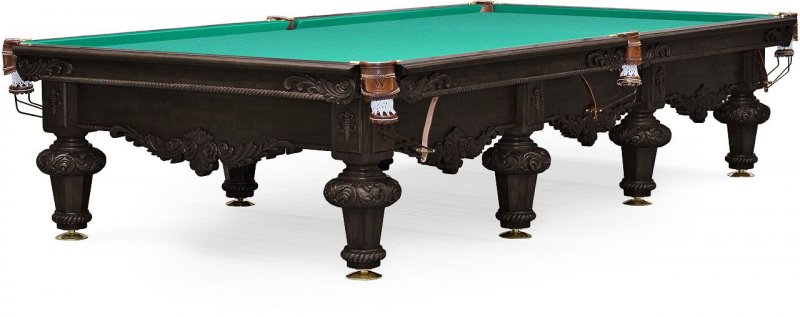 Бильярдный стол для русского бильярда «Rococo» 12 ф (черный орех) Бильярдный стол для русского бильярда «Rococo» 12 ф (черный орех)