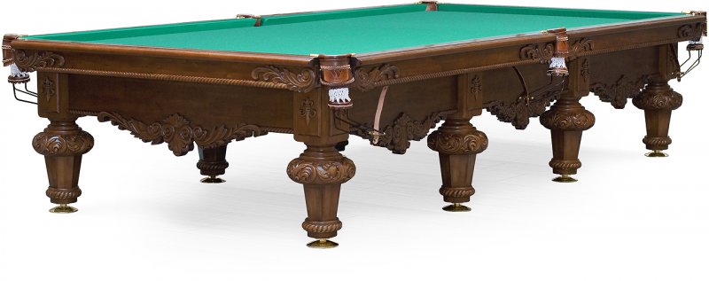 Бильярдный стол для русского бильярда "Rococo" 12 ф (орех) Бильярдный стол для русского бильярда "Rococo" 12 ф (орех)