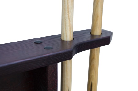 Киевница настенная универсальная из ясеня (цвет махагон, 85 х 63 х 9 см)