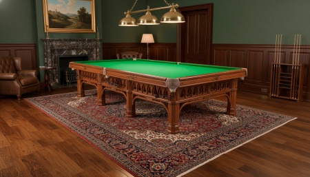 Стол / снукер "Gothic Dynasty" 12 ф (плита 50 мм в комплекте с аксессуарами) с системой подогрева плит и подсветкой