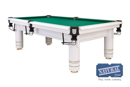 Бильярдный стол для русской пирамиды "Аттика" (8 футов, ольха, борт ясень, сланец 25мм)