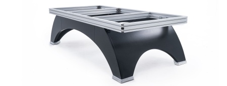 Бильярдный стол для пула "Rasson OX" 8 ф (черный, сланец 30 мм)