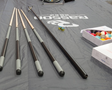 Стол / пул "Rasson Acurra" 9 ф (коричневый, сланец 25 мм) в комплекте с плитой, аксессуары + сукно