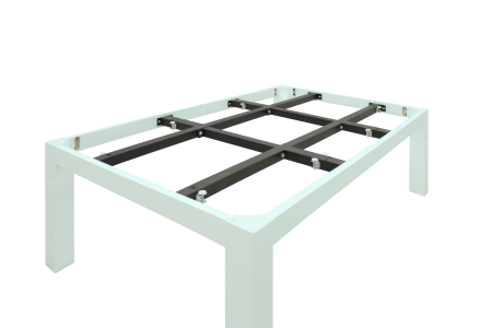 Бильярдный стол для пула "Penelope" 8 ф (белый, со столешницей)