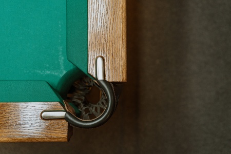 Стол / пирамида "Русский Гранд" (12 футов, 8 ног, 45мм камень) борта дуб, лузы премиум