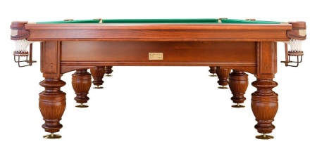 Бильярдный стол для русской пирамиды "Магнат-Люкс" (8 футов, ольха, борт ясень, сланец 25мм)