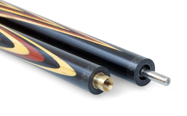 Кий для русского бильярда 2-pc "Классика" (падук, лимонник, граб) 19 запилов, инкрустация