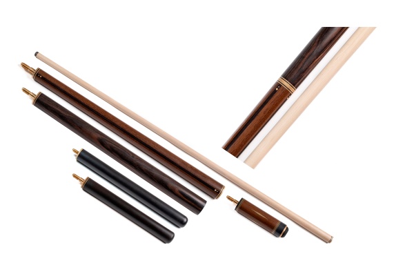 Кий / пирамида 2-pc "Supernova Master" (граб, макасар), с двумя удлинителями