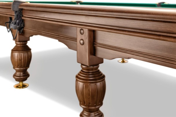 Стол / пирамида "Русский Гранд" (11 футов, 8 ног, 38мм камень) борта дуб, лузы премиум