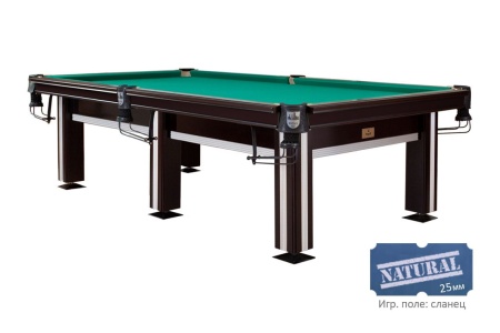 Бильярдный стол для русской пирамиды "Бронкс-Премиум" (9 футов, ольха, борт ясень, сланец 25мм)