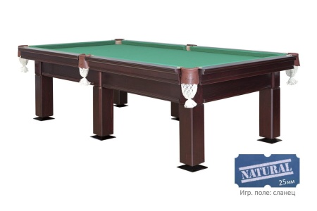 Бильярдный стол для русской пирамиды "Гранд" (9 футов, сосна, борт ольха, сланец 25мм)
