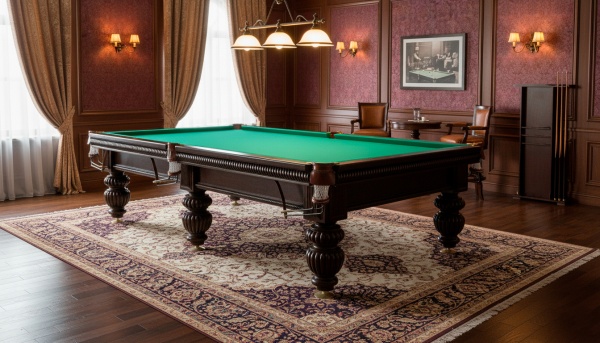 Бильярдный стол для русской пирамиды "Tower" 10 ф, борта дуб (черный орех)