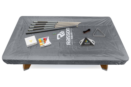 Стол / пул "Rasson Acurra" 9 ф (коричневый, сланец 25 мм) в комплекте с плитой, аксессуары + сукно