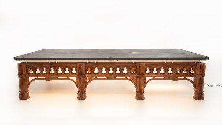 Стол / снукер "Gothic Dynasty" 12 ф (плита 50 мм в комплекте с аксессуарами) с системой подогрева плит и подсветкой