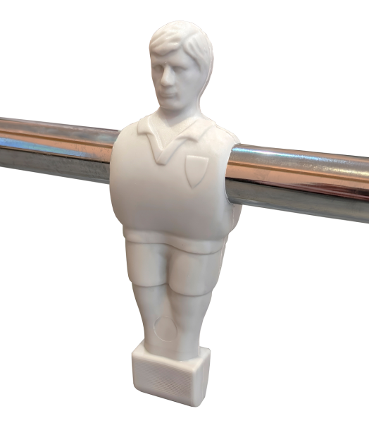 Штанга сквозная на 5 игроков c футболистами синего цвета для футбола "Garlando", диаметр 15,8 мм