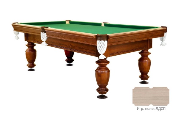 Бильярдный стол для русской пирамиды "Корнет" (7 футов, сосна, борт ольха, ЛДСП 16-18)