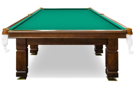 Бильярдный стол для русской пирамиды "Hardy" (12 футов, сланец 25мм) коричневый, борт ясень