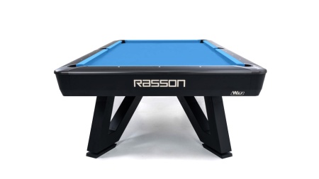 Стол / пул "Rasson Wolf" 9 ф (черный, сланец 25 мм) в комплекте с плитой, аксессуары + сукно