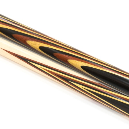 Кий для русского бильярда 2-pc "Классика" (падук, лимонник, граб) 19 запилов, инкрустация