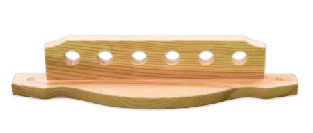 Киевница навесная из ясеня, двухсоставная (на 6 киев, цвет ясень)