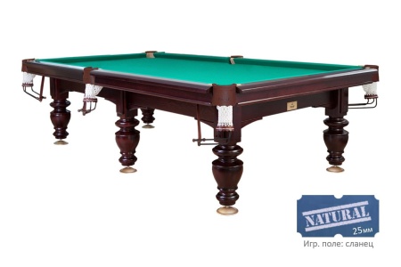 Бильярдный стол для русской пирамиды "Консул" (9 футов, сосна, борт ольха, сланец 25мм)