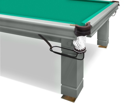 Бильярдный стол для русской пирамиды "Hardy" (10 футов, 6 ног, сланец 38мм, борт ясень, цвет RAL 7003)