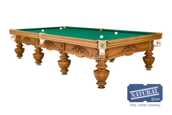 Бильярдный стол для снукера "Цезарь" (12 футов, ясень, сланец 45мм)
