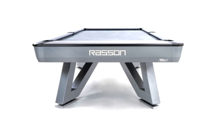 Стол / пул "Rasson Wolf" 9 ф (серый, сланец 25 мм) в комплекте с плитой, аксессуары + сукно