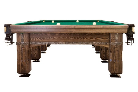 Бильярдный стол для русской пирамиды "Витязь-Премиум" (12 футов, ясень, сланец 45мм)