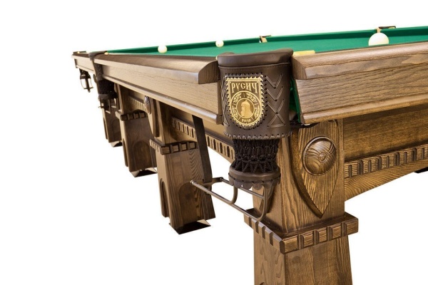 Бильярдный стол для русской пирамиды "Русич" (12 футов, ясень, сланец 45мм)