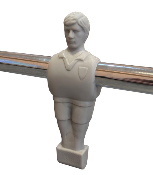 Штанга сквозная на 5 игроков c футболистами красного цвета для футбола "Garlando", диаметр 15,8 мм