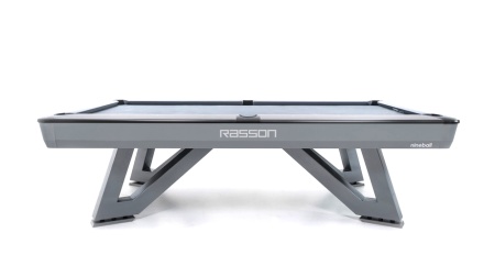 Стол / пул "Rasson Wolf" 9 ф (серый, сланец 25 мм) в комплекте с плитой, аксессуары + сукно