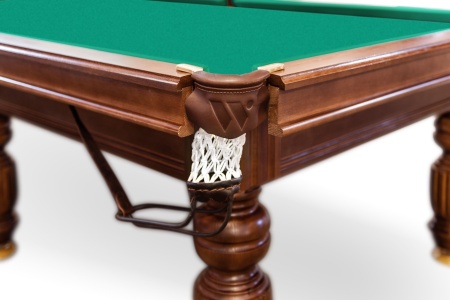 Бильярдный стол для русской пирамиды "Устюг" (12 футов, сланец 25мм, борт ясень)