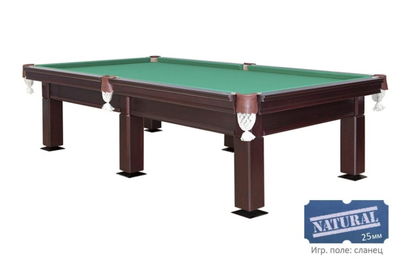 Бильярдный стол для русской пирамиды "Гранд" (10 футов, сосна, борт ольха, сланец 25мм)