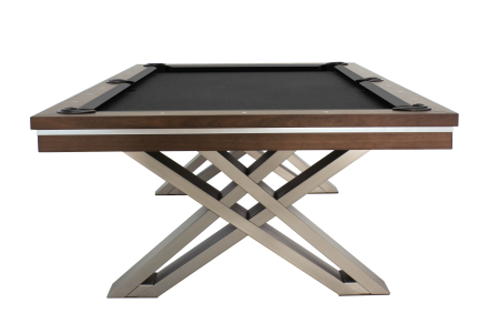 Бильярдный стол для пула "Pierce" 8 ф (коричневый) с плитой, со столешницей