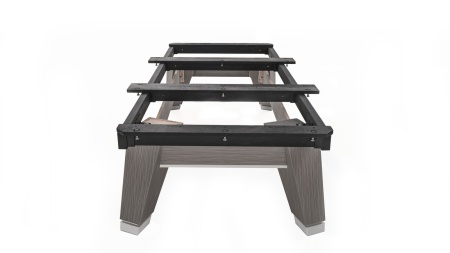 Стол / пул "Rasson Acurra" 9 ф (черный, сланец 25 мм) в комплекте с плитой, аксессуары + сукно