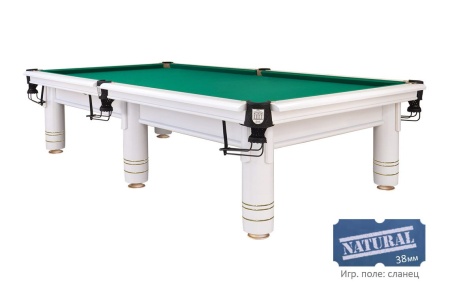 Бильярдный стол для русской пирамиды "Аттика" (10 футов, ольха, борт ясень, сланец 38мм)