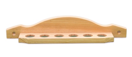 Киевница навесная из ясеня, двухсоставная (на 6 киев, цвет ясень)